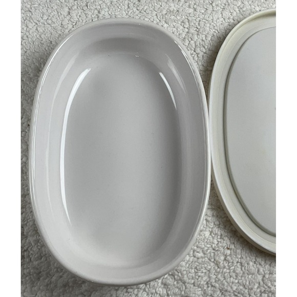 Vtg CORNING WARE F-15-B 475 ML Dish w/Lid USA French White Freezer Refrigerator - Picture 5 of 12